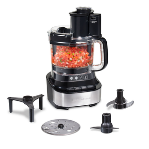 Hamilton Beach  10-Cup Stack & Snap™ Food Processor with Bowl Scraper, Black, 70822FG
