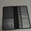 Premium Car Registration and Insurance Card Holder, Car Document Holder for Cards, Driver License & other Essential Documents (Black)