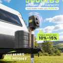 Electric Trailer Jack with Bubble Level, Power Tongue Jack 12V DC, 5000 lbs