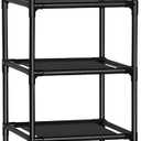 FIDUCIAL HOME 10 Tiers Shoe Rack Space Saving Vertical Single Pairs Sturdy Shoe Shelf Storage Organizer