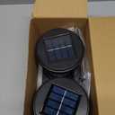 Glass Solar Post Cap Lights Outdoor Waterproof, 3000K LED Solar Fence Post Lights with Modular Design, Auto On/Off for Deck, Patio, Garden, 4x4 Vinyl/Wood Posts, Warm White (Pack of 2)