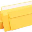 100 Pack Metallic Gold Envelopes #10 Business Envelopes 4-1/8 x 9-1/2 Self adhesive Mailing Envelopes for Office, Business Letterhead, Invoices, Personal Mailing, Letters, Unique Invitations
