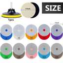 4 Inch Diamond Polishing Pads, 22 PCS 50-8000 Grit Wet/Dry Granite Stone Polish Pad Kit with 5/8-11 Backer Pad, Drill Adapter and Wool Disc for Granite Marble Concrete Stone Tile