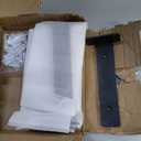 6 Pack Floating Shelf Brackets, 8 inch Heavy Duty Industrial Shelf Bracket, Black Metal L Brackets for Shelves Support DIY(1/5 Inch Thicked)