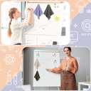 6 Pack Magnetic Whiteboard Cleaning Cloth Extra Strong Magnetism 10'' X 10'' Colorful Microfiber Dry Erase Cloth Reusable Washable Whiteboard Eraser for Classroom, Home and Office Use(Dark Color)