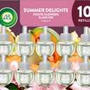 10pcs Air Wick Plug in Scented Oil Refill, 10ct, Summer Delights, Scented Oil, Air Freshener, Essential Oils, Eco Friendly
