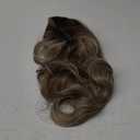 LONAI Ash Brown Wigs for Women 24" Long Ombre Brown Middle Part Layered Wig Synthetic Hair Wig for Daily Use Party Cosplay