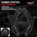 10Pcs Front End Suspension Kit for 2011-2016 Hy-undai Elantra Sedan/ 12-17 Veloster, 2 Lower Control Arm w/Ball Joint 2 Sway Bar Link 4 Outer & Inner Tie Rod End # K622232 K622646 EV800886