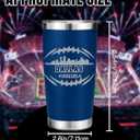 Football Fan 20 Oz Insulated Travel Coffee Cup Mug Tumbler with Lid Dallas Themed Merch Shop Men Women Sport Stuff Gear Apparel Cowboys Team Decor Accessories Husband Boyfriend Dad Cool Birthday Gifts