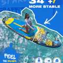 Starcity 11'6"x35"x6" Inflatable Stand Up Paddle Board, Extra Wide SUP Board for Stable Lake Paddling, 450 Pound Capacity Paddle Board for Beginners