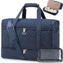 LOVEVOOK Large Travel Duffle Bag, Weekender Bags for Women With Shoe Compartment, Overnight Hospital Bag For Women Labor Delivery, Carry on Bag Personal Item Travel Bag, Yoga Gym Duffel Bag (Navy Blue)
