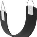 Swing Seat with Metal Triangle Ring 30.4 x 5.9 Inch, Heavy Duty Swing Set Replacement Accessories for Kids & Adults Outdoor, Playground,Trees, Backyard- Black(Support 300LB)