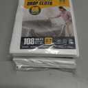 2 x Voomey 6-Pack Plastic Drop Cloth 9x12 Feet - Waterproof and Clear Drop Cloth for Painting Sheet - Plastic Sheeting - Furniture Protection, and Floor Covering