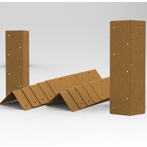 12Pcs Raised Garden Bed Corner Brackets 11"3"3", Ultra-Adaptive Cor-Ten Steel Design, Fits 12"-24" Garden Beds, Vibrant Color Changes, Stackable for Height, Durable and Pre-Rusted