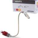 Wire for Oticon Hearing Aids, Genuine OEM MiniFit Speakers&Receivers Unit - Type 85, Size 2, Side Right(Red) - Compatible with Oticon, Bernafon, Sonic, and Philips Hearing Aid Supplies -1 PCS