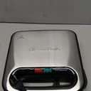 Elite Gourmet ESM2207XSS Sandwich Panini Maker Grilled Cheese, Machine Tuna Melt Omelets Non-stick Cooking Surface, 2 Slice, 750 Watts, Stainless Steel