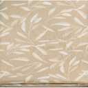 ZonLi Futon Mattress Cover 100% Cotton Full Size for Japanese Floor Futon Mattress with Zipper,Tatami Floor Sleeping Mat Cover,Super Soft and Machine Washable (54x84, Beige Leaves)