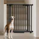 Amibud 41" Extra Tall Baby Gate for Big Dog No Jumping Over, 30-48.8" Wide Pet Safety Gate Indoor for Doorways No Drilling,Auto Close Child Puppy Gates for Stairways Pressure Mounted (Black)