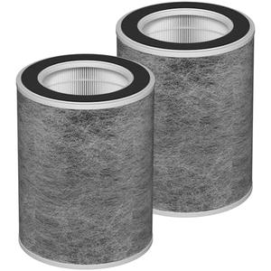 HP201 True HEPA Filter Replacement Compatible with Shark HP200 Series, Models HP201, HP202, HP301, HP302, UA205, AP1000 3-in-1 Max HC501, HC502 Air Cleaner Purifier, 2 Pack