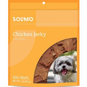 Amazon Brand - Solimo Chicken Jerky Dog Treats, 2 pounds