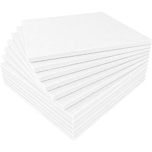 BXI Thickened Sound Absorbing Panels - 12 Pack 12 X 12 X 0.5 Inches Dense Acoustic Panels, Echo Noise Reducing Sound Panels, Tackable Studio Panels for Wall and Ceiling Acoustic Treatment (White)