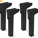 4 Pcs Self Locking Folding Table Legs, 6", 8", 10", 12" Foldable Table Legs for Camping Tables Furniture DIY (5.9 inches / 15 cm)