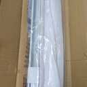 UNISHADES no Drill Cordless Roman Shades for Windows, 48" W 64" H - Light Filtering - Linen - White