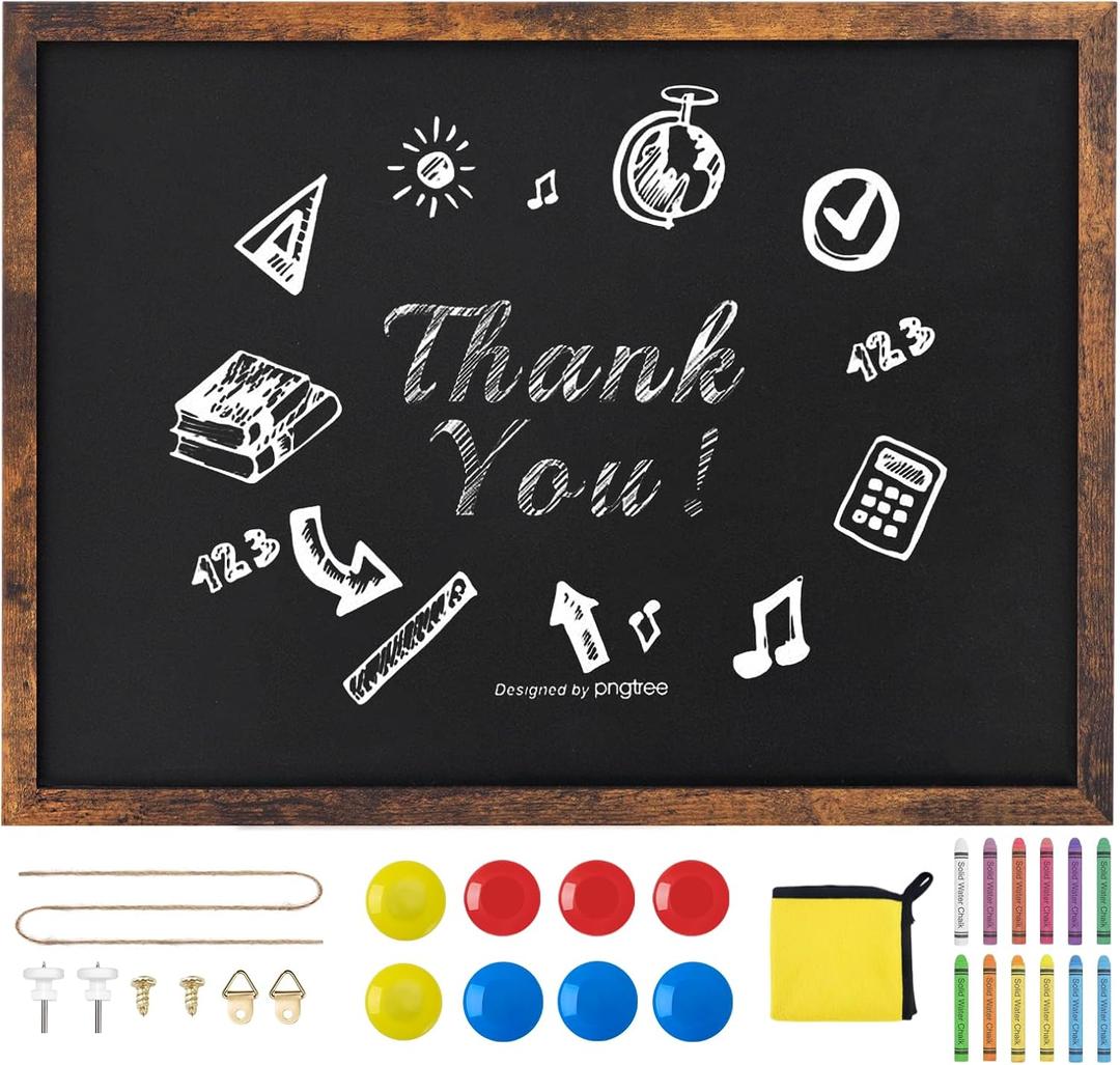Magnetic Chalkboard, 20x30 Inches Blackboard for Wall, Black Dry Erase Board for School, Office, Home, Bar and Restaurant Menu
