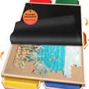 2000 Rotating Puzzle Board Pro, with 6 Drawers, Rubber Cover Mat, 40" x 29", 360 Lasy Susan, Sort-Wise Colorful Felt Drawers & 4 Trays, Wooden Jigsaw Puzzle Table, Birthday Gifts for Mom (Multicolor)