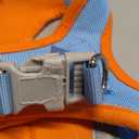 rabbitgoo Dog Harness Small Sized and Leash Set, Step in Soft Light Puppy Vest, Breathable Mesh Pet Harness, Reflective for Safe Easy Walking, Blue & Orange M (M (Chest: 16 - 18.5"))