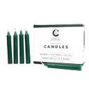 Candle Charisma 50 Green Spell Candles - 4" Unscented Paraffin Chime Candles, Smokeless & Dripless, Colored Candles, Long Burn Time 1/ 2 Inch Taper Candles for Rituals, Witchcraft and Parties 2Pack