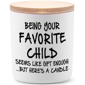 Canldes Gifts for Mom from Daughter or Son Unique Mothers Day Christmas Birthday Gifts for Mom Novelty Being Your Favorite Child Lavender Scented Soy Candle