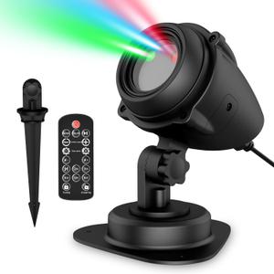 RGB Firefly Laser Projector for Outdoors - IP65 Waterproof, RF Remote & Timer Included, Colorful Light Show for Christmas, Halloween, Yard, Garden & Parties