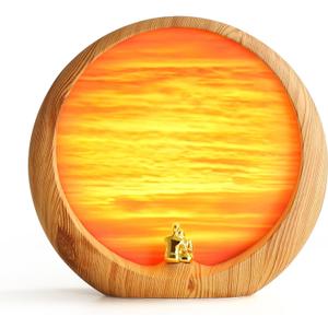 mamre Golden Sunset Lamp Home Decorations Table Lamp Gifts for Wedding Anniversary Valentine's Day Mother's Day Birthday(Golden Sunset)