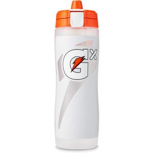 Gatorade Gx Plastic Squeeze Bottle, White, 30oz