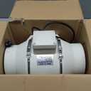 4 Inch Duct Inline Ventilation Exhaust Fan 296 CFM Duct Intake Fan High Efficiency Air Fan Quiet Copper Motor for Ducting Vents Bathroom Kitchen Grow Tents Hydroponics