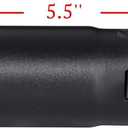Pack of 2 Black Exhaust tip - Fit 1.5 to 2 Inch Exhaust Tail Pipe Diameter- Black Coated Stainless Steel - Car Muffler Tips