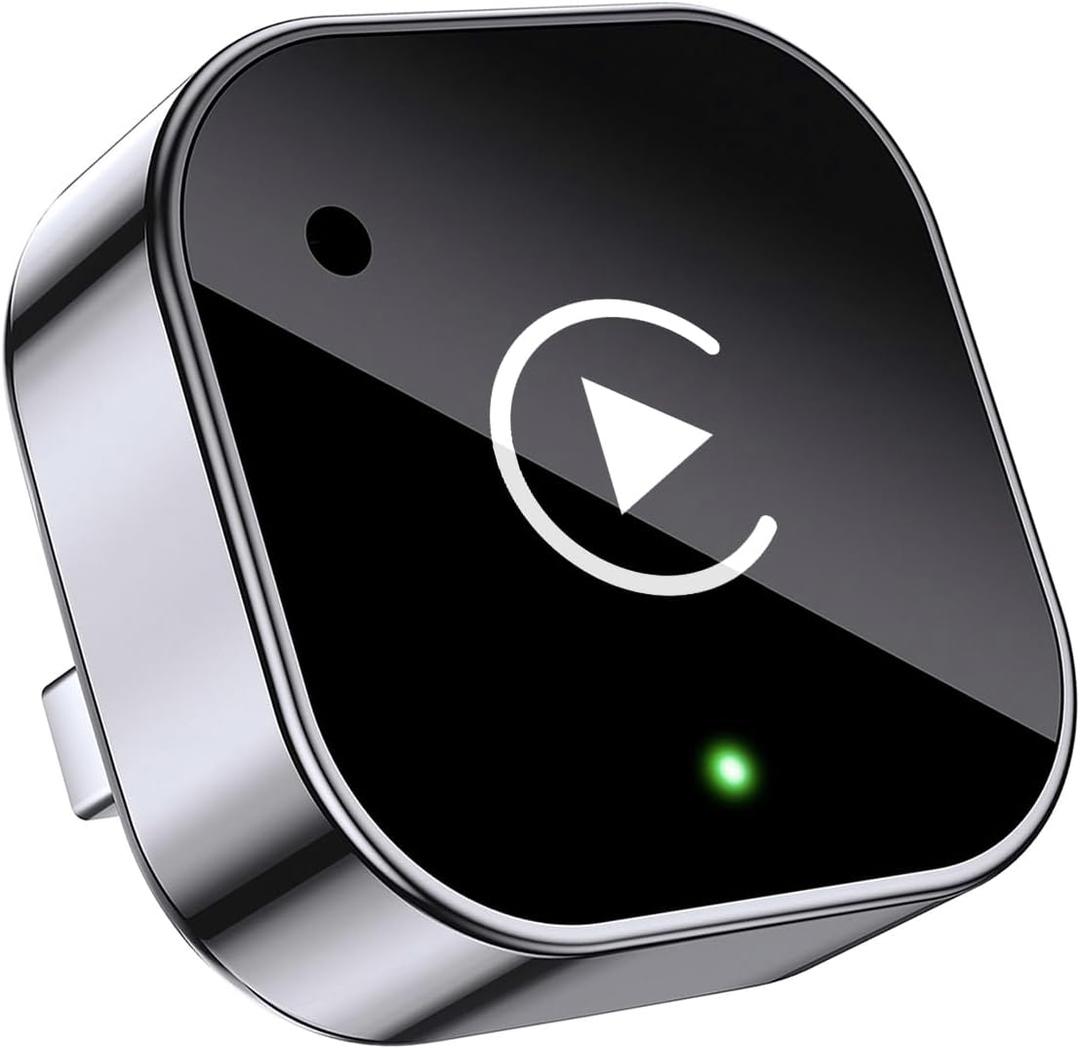 2026 Upgraded Wireless CarPlay Adapter& Android Auto Adapter, Mini&Stable CarPlay Wireless Dongle for iOS 10 Android 11 and Above(Black)