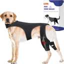 Dog Knee Brace for Hind Legs  Adjustable Dual Dog Leg Brace Support for Torn ACL/CCL, Hip Dysplasia, Ligament Injuries & Osteoarthritis, L