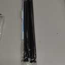 2 Pack Black Tension Curtain Rods, 18 to 36 Inch, Spring-Loaded Curtain Rods No Drilling, Small Tension Rod for Windows, Door Closet, Pressure Rod