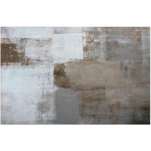 Placemats Set of 4 Grey Modern Abstract Art Washable Heat-Resistant Plastic PVC Table Mat Non-Slip Wipeable Woven Vinyl Place Mats for Outdoor Indoor Patio Dining Kitchen Dinner Table Decor (A03:gery Monder)