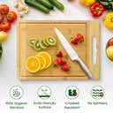 Kikcoin House Warming Gifts New Home - Bamboo Cutting Boards for Kitchen, Housewarming Gifts New Home Gift Idea for Women Men Homeowner, House Essentials for New Home, Large Cutting Board 13.8" X 9.8"