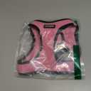 Best Pet Supplies Voyager Step-in Air Harness - All Weather Mesh, Reflective, No Pull Harness for Dogs, Cats - Secure with Hook & Loop Fastener, Buckle, Double D-Rings - Pink/Black Trim, L (L (Chest: 18 - 20.5"))