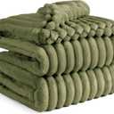 Bedsure GentleSoft Cypress Fleece Queen Blanket for Couch - Cozy Soft Blankets for Women, Cute Small Throws for Girls, 90x90 Inches