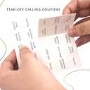 GardenCity Bridal Shower Gift Bingo, Bridal Shower Games for 50 Guests, Prefilled with Perforated Calling Card, Minimalist
