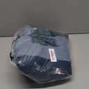 Geomoroccan Linen 100% Blackout Curtains 63 Inch Length 2 Panels for Bedroom Living Room Blue Linen Textured Farmhouse Room Darkening Thermal Insulated Grommet Top Window Treatment Drapes, 52x63 2 Set