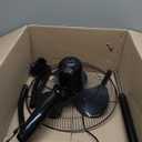 Amazon Basics 16" Pedestal Fan with Remote, Floor Fan, Standing Fan for Bedroom, Living Room, Office, with 3 Speeds, 3 Modes, Timer, Dual-Layered Blades, Adjustable Height, Tilt Head, 60W, Black