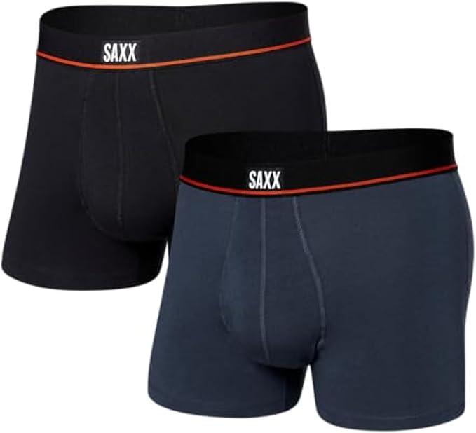 SAXX Underwear Co. Men's Non-Stop Stretch Cotton Trunk Fly 2-Pack, size medium