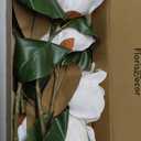6 Stems Real Touch Creamy White Magnolia Flowers for Vases, Artificial Realistic Magnolia Large Flowers for Home Dcor