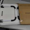 FISYOD Foldable Laptop Table, Portable Lap Desk Bed Table Tray, Laptop Stand with Cup Holder & Tablet Slot & Lifting Handle for Working Writing Drawing & Eating (White)